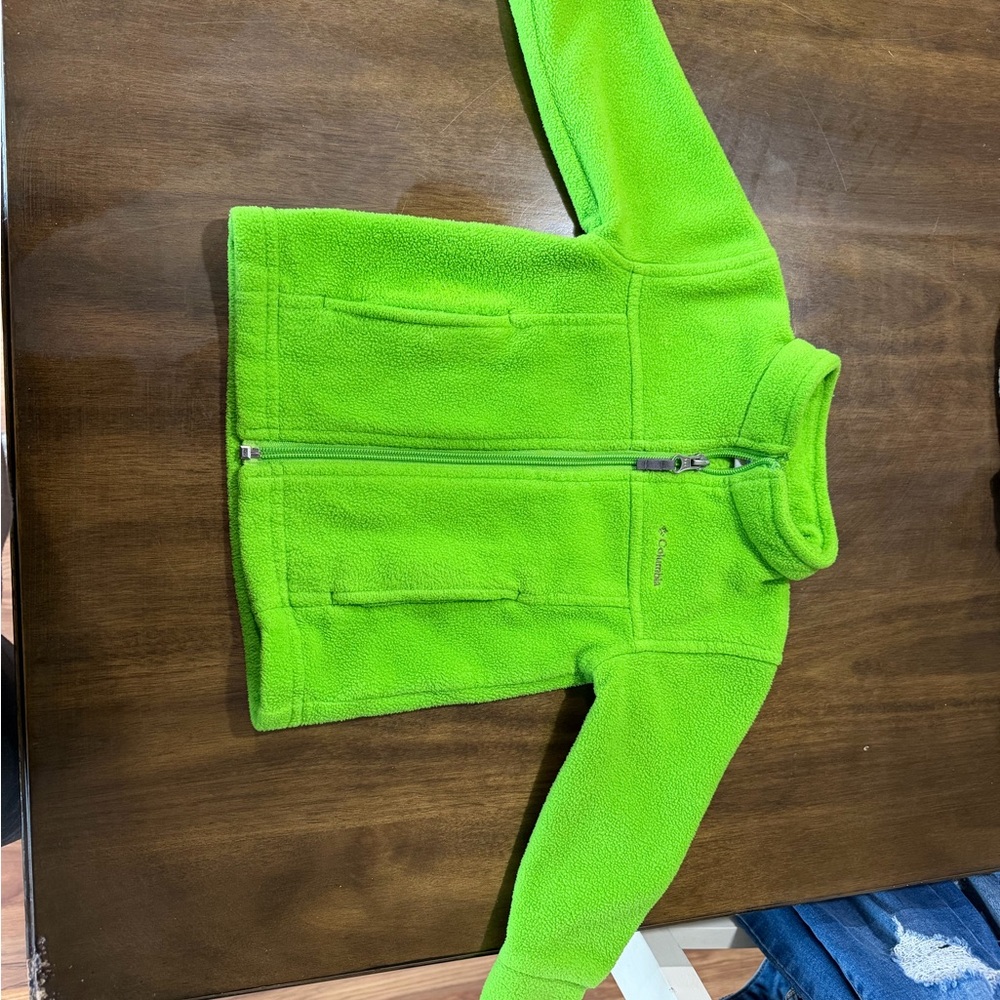 Columbia Bright Green Kids Fleece Jacket